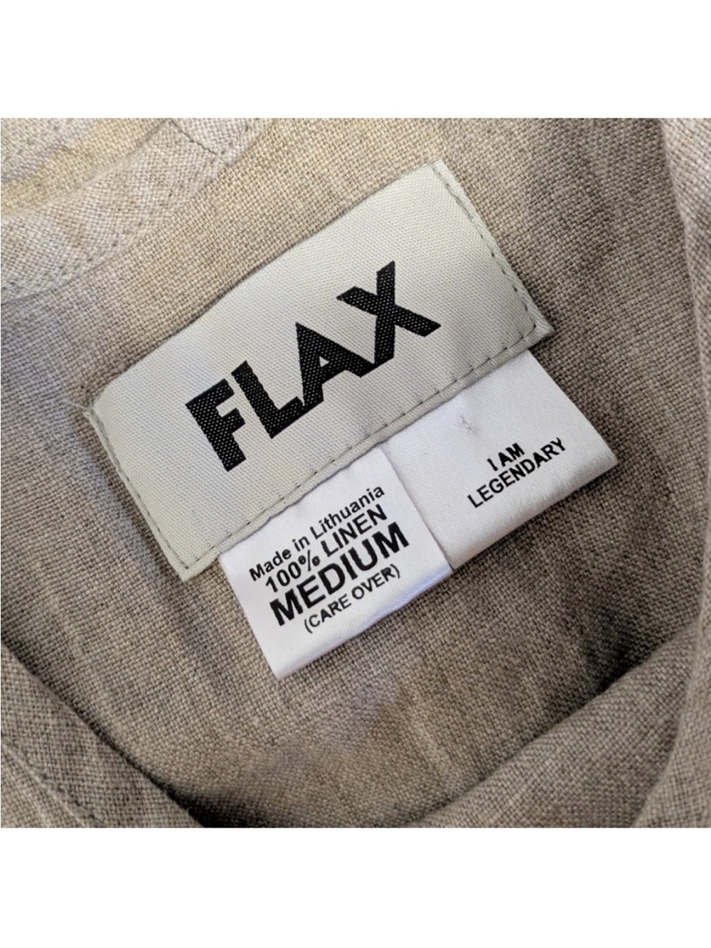 Flax Linen Top Boxy T-shirt - Picture 5 of 8